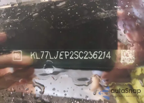 2025 Chevrolet Trax Fwd 2Rs из США, поврежденный, VIN KL77LJEP2SC236214